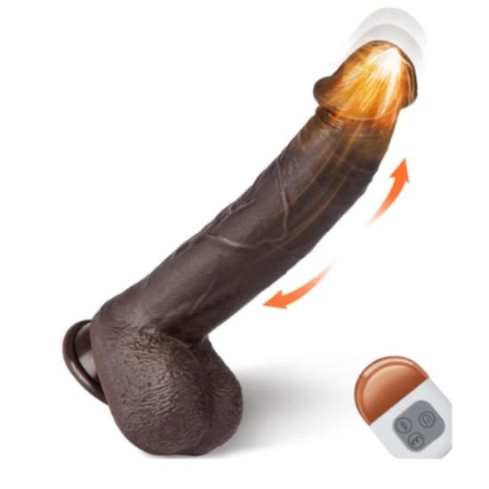 Silicone Thrusting Realistic Vibrating Dildo with Remote Control